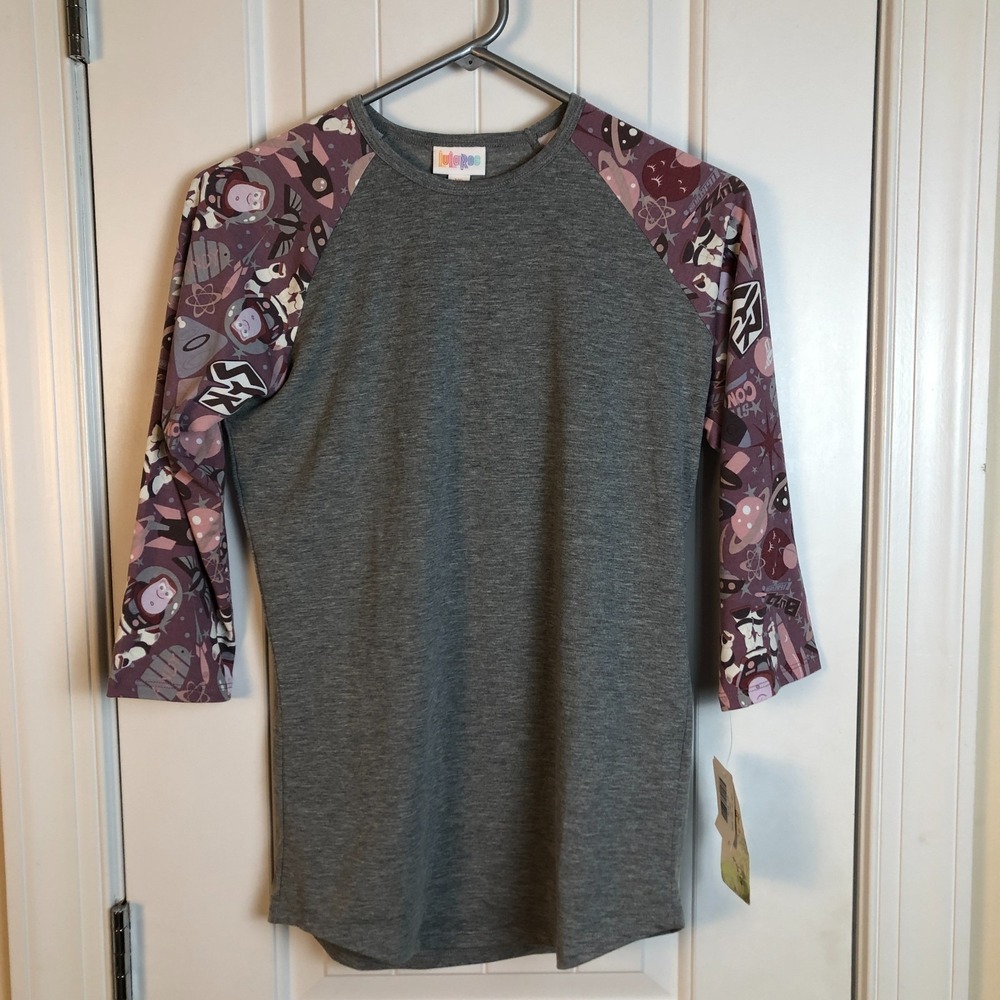 NWT LuLaRoe x Disney‎ Womens Shirt Top Randy Raglan Toy Story Buzz Light Year XS